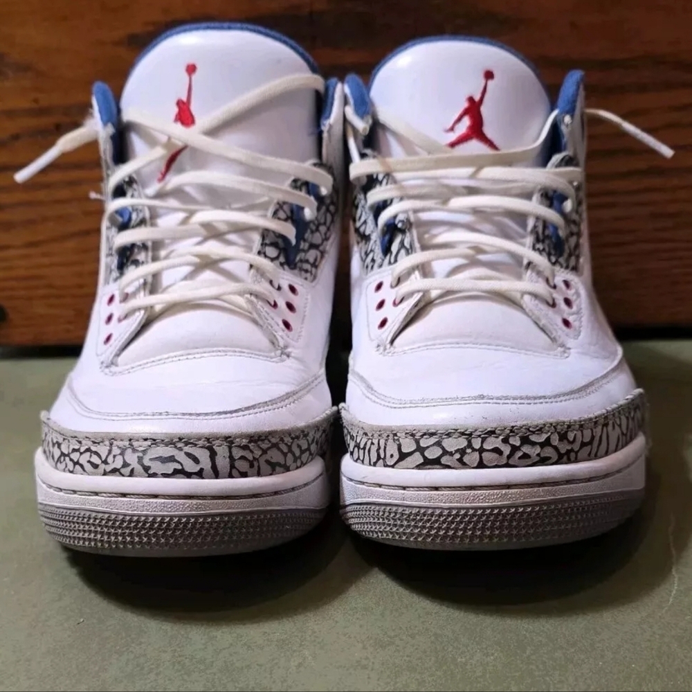 Men's Air Jordan 3 True Blue Size 11 Good PreOwned Condition